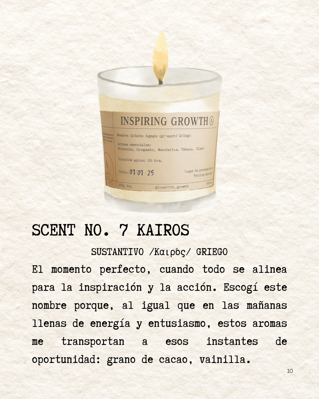 Scent No.7 Kairos 245g. 50hrs.