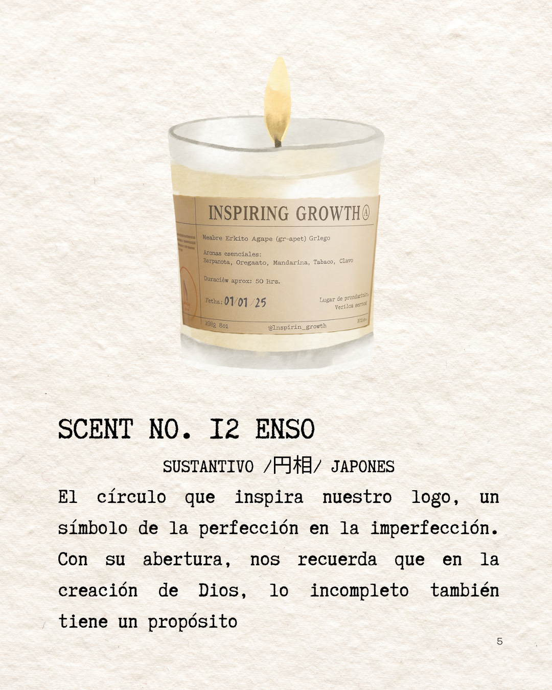 Scent No.12 Enso 245g. 50hrs.