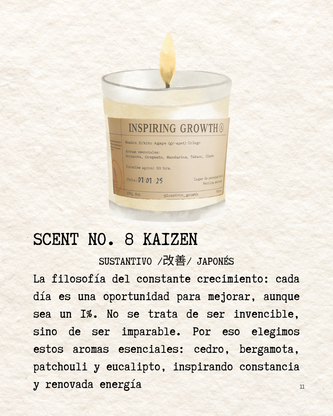 Scent No.8 Kaizen 245g. 50hrs.